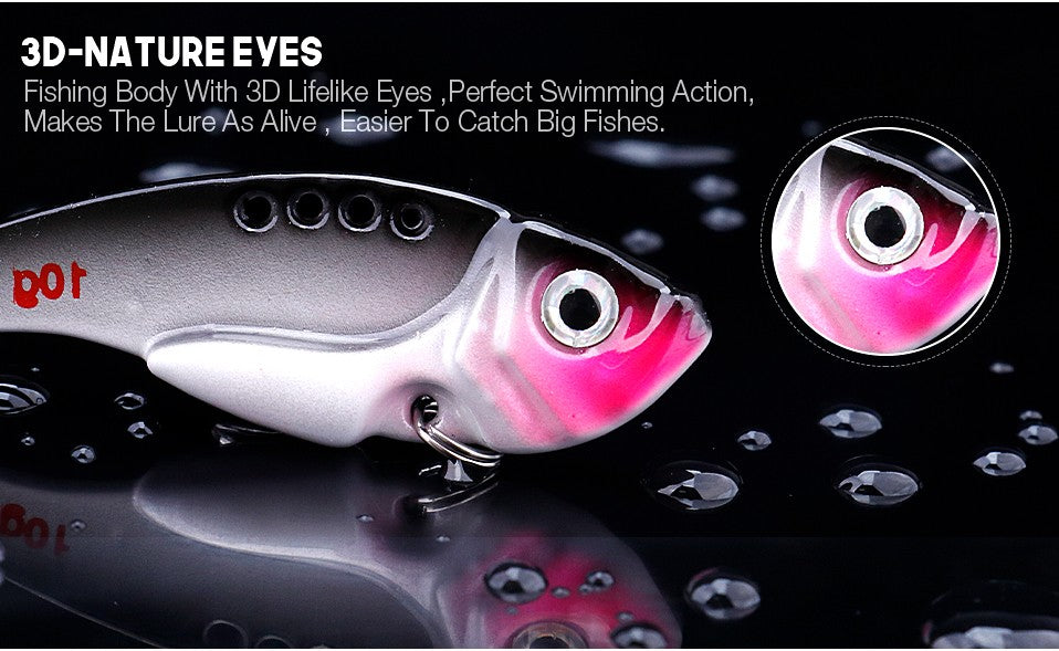 VTAVTA Metal VIB 3g/7g/10g/15g Iscas de Pesca Vibração Colher Crankbaits Afundamento Wobbler Swimbait Jigs de Gelo Isca Artificial Acessórios