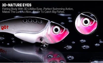VTAVTA Metal VIB 3g/7g/10g/15g Iscas de Pesca Vibração Colher Crankbaits Afundamento Wobbler Swimbait Jigs de Gelo Isca Artificial Acessórios