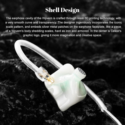 Celest Wyvern Pro 10mm LCP Driver In Ear Earphone Livestreaming Microphone Gaming Headset With Detachable 0.78 2Pin Cable