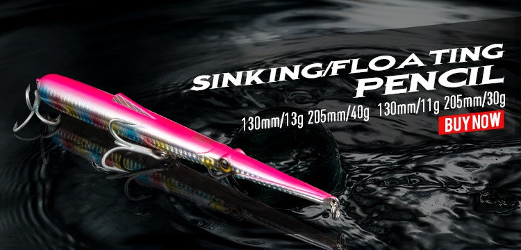 Kingdom Long Casting Fishing Lure 14.5g 19g 29g Floating Slow Sinking Minnow Wobbler Artificial Hard Bait Jerkbaits Seabass Pike
