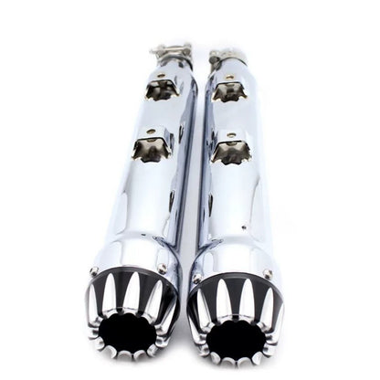 For Harley-Davidson XL883N/1200/X48 2014-2022 model, modification accessories - Snake exhaust pipe with deep-toned tail section