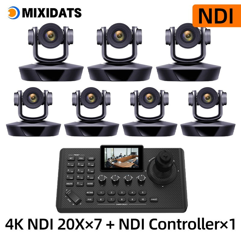 Video Conference Camera Kit 4K PTZ Camera 20X Zoom NDI SDI HDMI IP USB Church live broadcast NDI PTZ camera Controller 1-8pcs