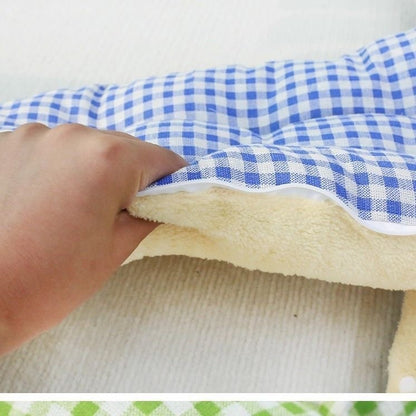 Cama xadrez quente para gatos e cães pequenos no inverno