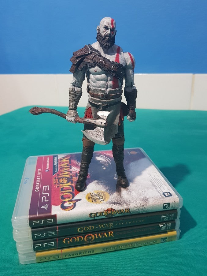 God of War 4 Kratos Boneco de Ação PVC Brinquedo Colecionável 18cm