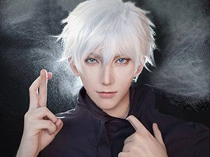 Short Roleplay Wig Fluffy Straight Synthetic Fiber Anime Wig Unisex Halloween Comic Convention Party Costume Wig