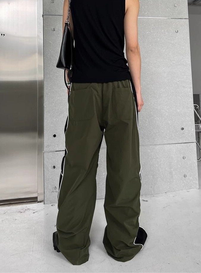 Men's Casual Pants Straight Punk Black Loose Baggy Male Trousers Clothes Plus Size Polyester Vintage Sale Cotton Fashion 2025