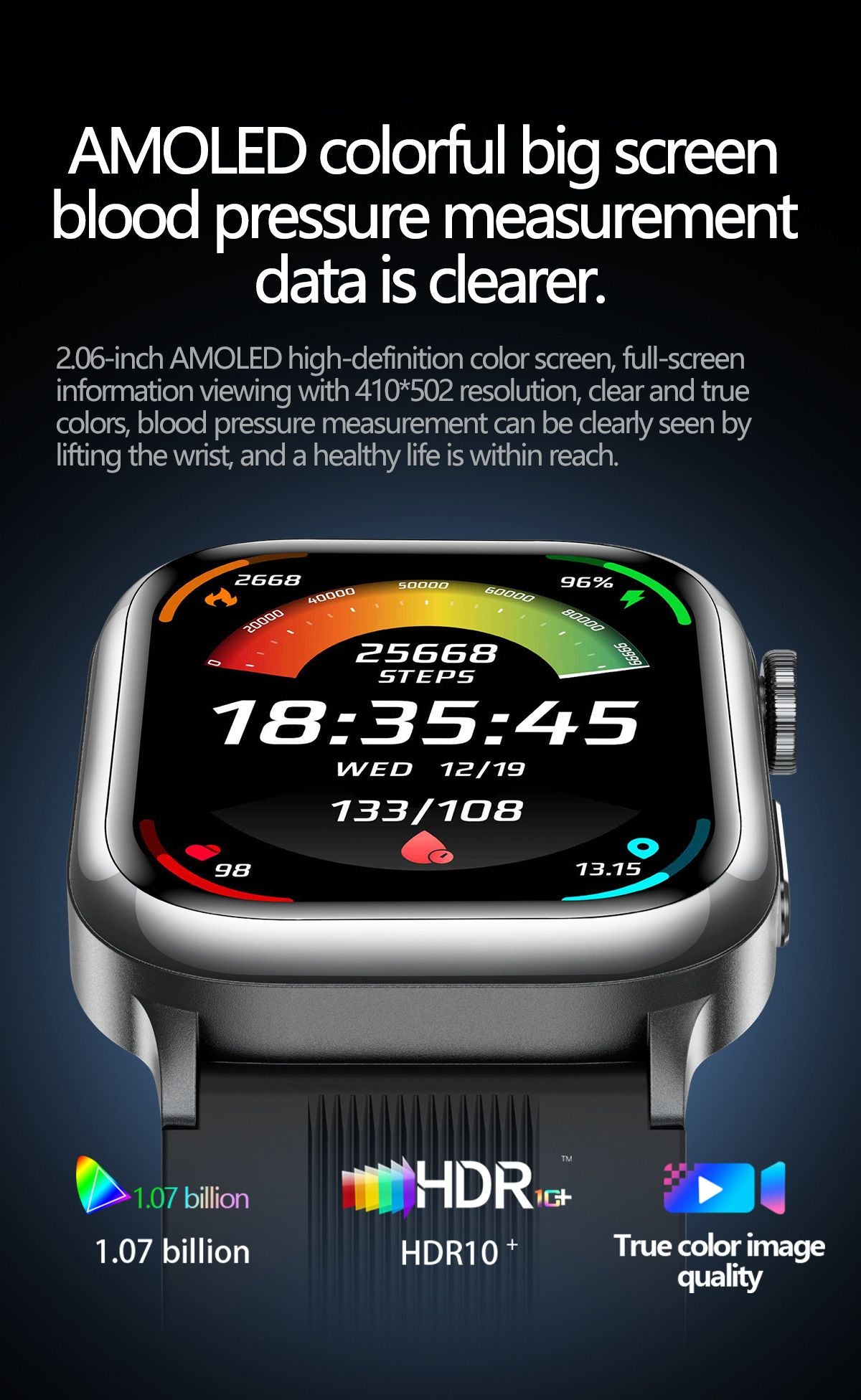 2026 New Air Pump+Air Bag+NFC Health SmartWatch Precise Blood Pressure Blood Fat Monitoring Voice Call Smartwatch For Men Women