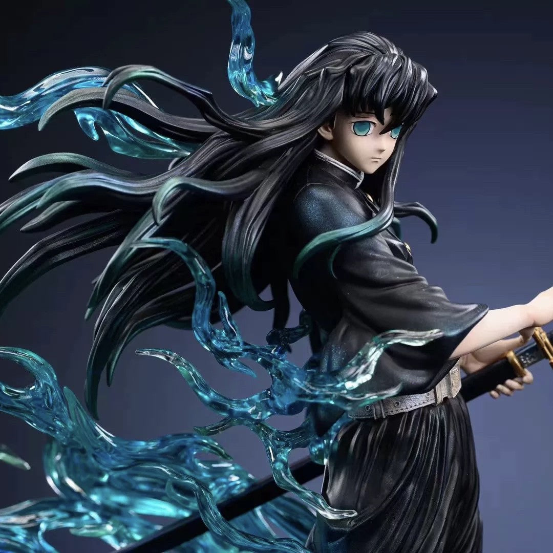 Demon Slayer Tokitou Muichirou Pvc Action Figure 33cm Anime Figure Gk Statue Model Toys Collection Doll Kids Christmas Gift Toy