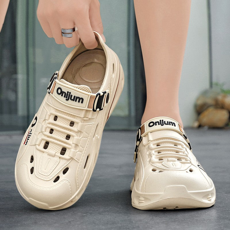 Men Outdoor Sandals Men's Outdoor Sandals Sport Slippers Beach Slides Breathable Clogs Men Casual Garden Shoes Non-slip Hiking