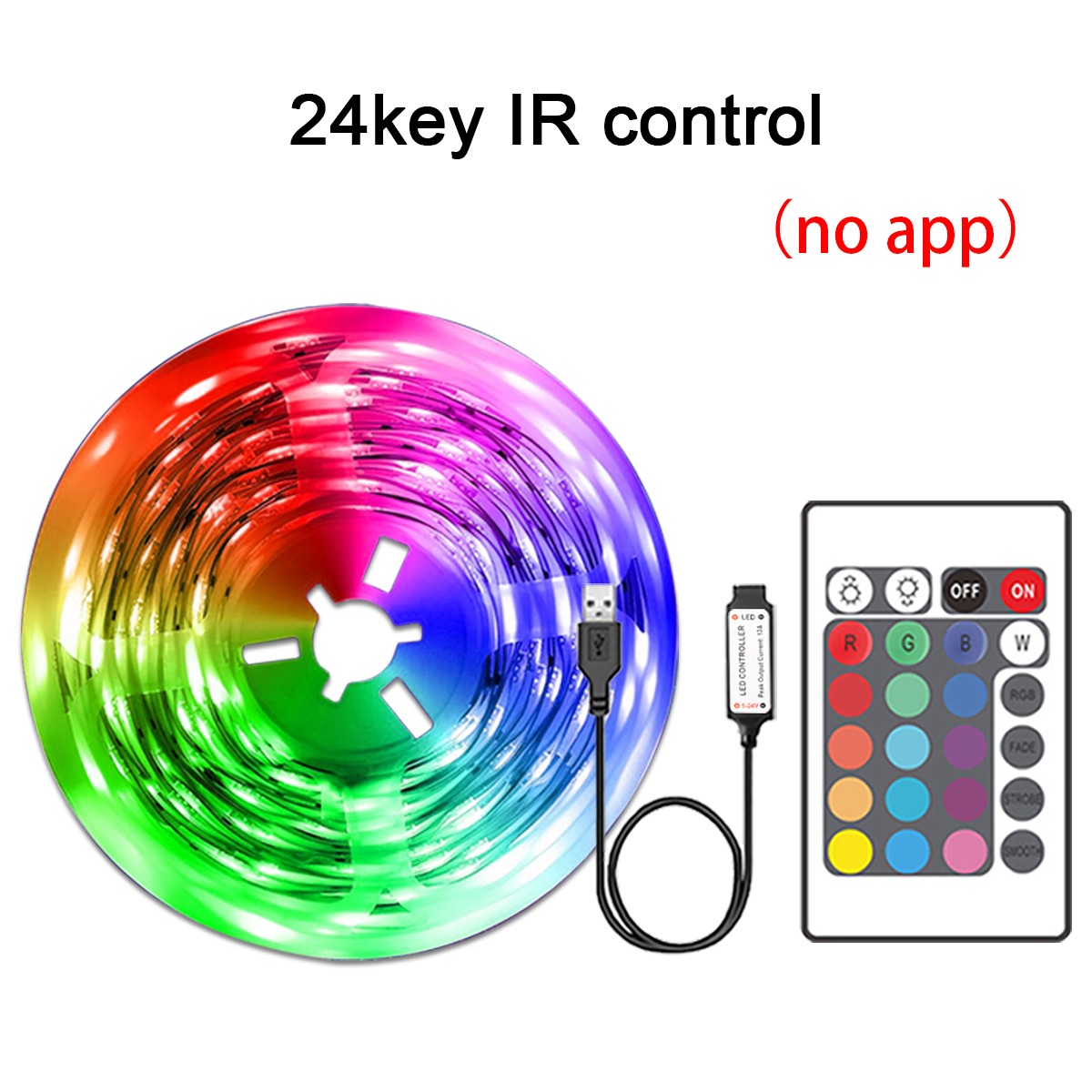Led Strip Lights RGB Led Ribbon Flexible Tape with Remote Control for Rome Bedroom Decor TV Backlight Luces Led