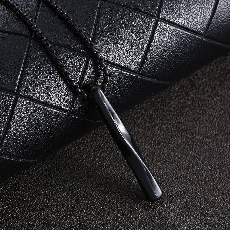 2022 Novo Colar Masculino da Moda Retângulo Pingente Colar Moda Simples Corrente Cruzada Presente para Amantes Frete Grátis