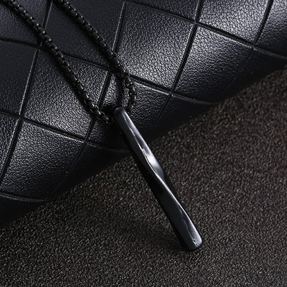 2022 Novo Colar Masculino da Moda Retângulo Pingente Colar Moda Simples Corrente Cruzada Presente para Amantes Frete Grátis