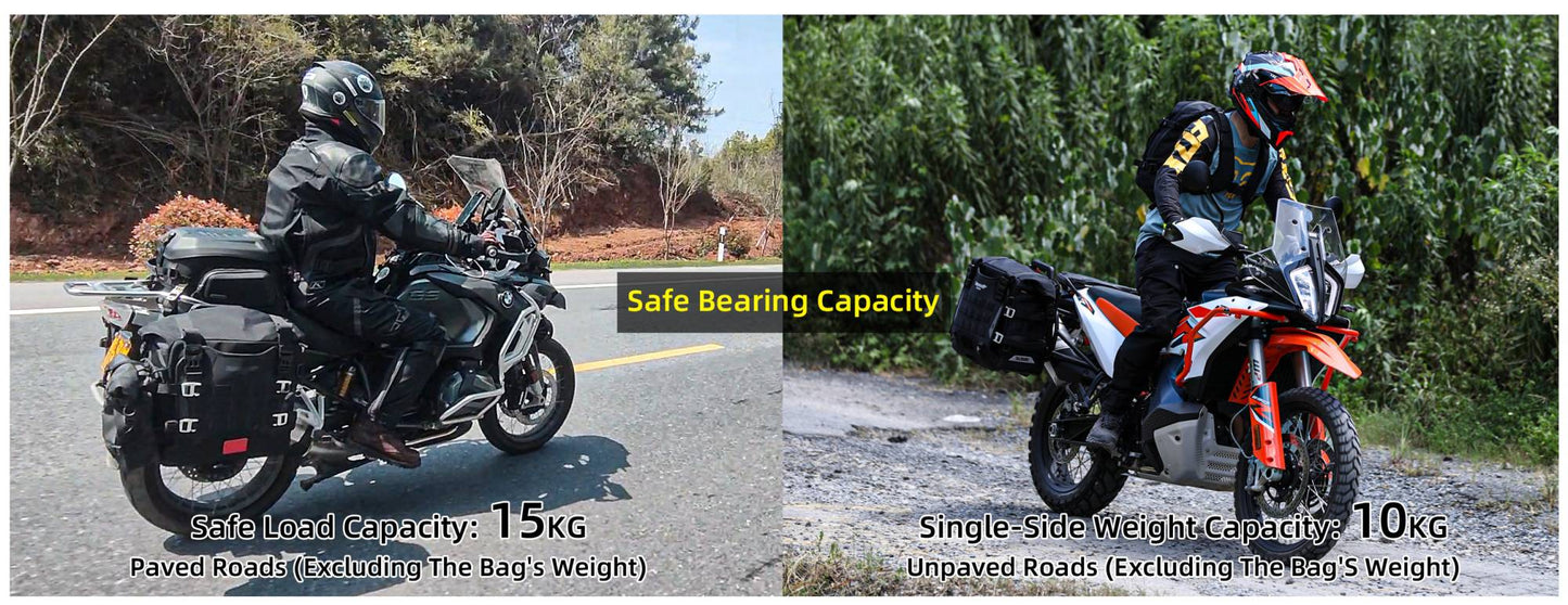 Rhinowalk Motorcycle Side Bag Quick Release Waterproof 35L Anti-Theft With Lock Hole For BMW R1300GS  R1250GS R1200GS S1000XR