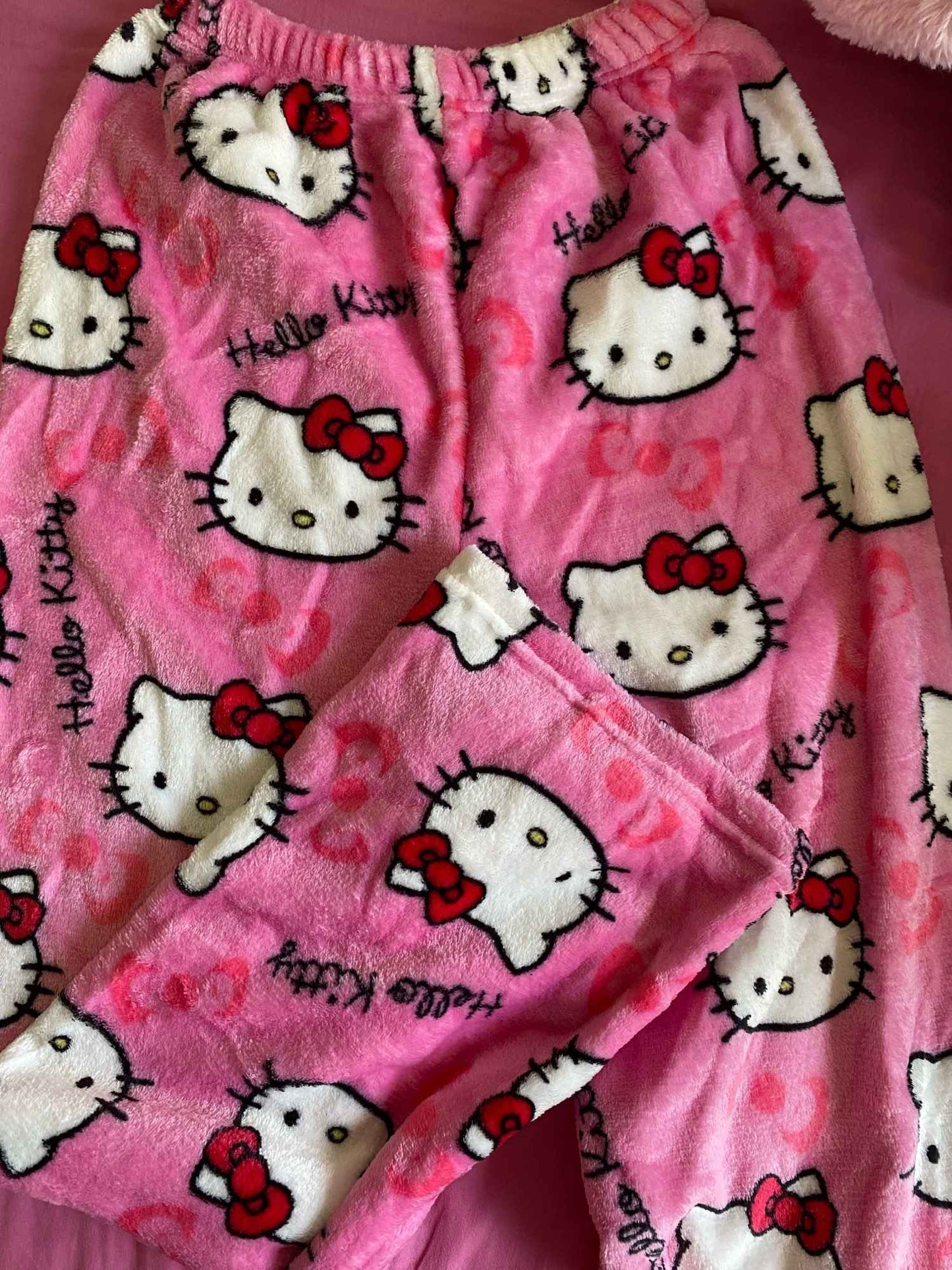 Calças de Pijama Hello Kitty Y2K Calças de Pijama Femininas Sanrio Anime Calças de Dormir para Casal de Desenho Animado Calças de Casa Roupa de Lazer para Casa