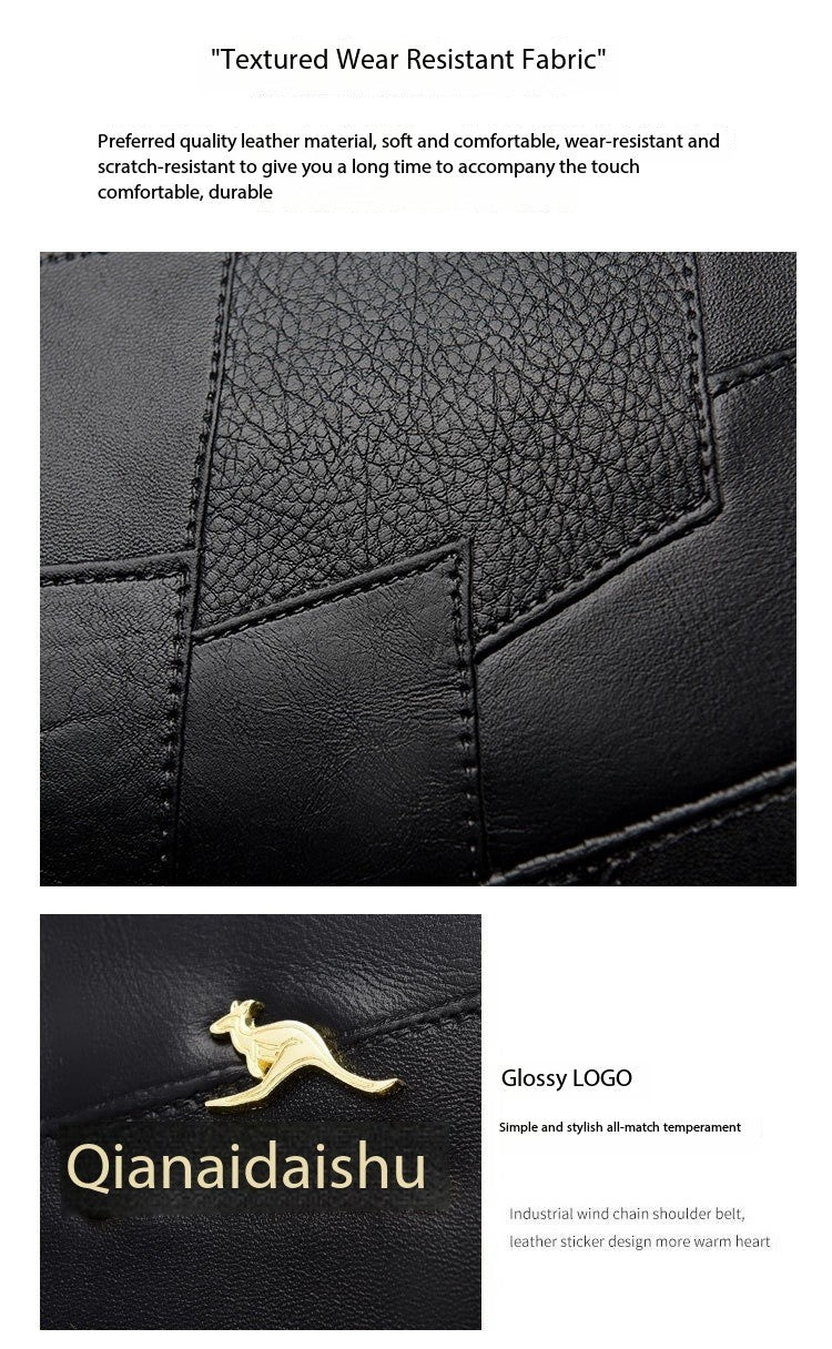 Luxury Kangaroo New Genuine High Quality Soft Leather Women Purses Cofrossbody Bag Designer Brand Ladies Shoulder Crossbody Bags