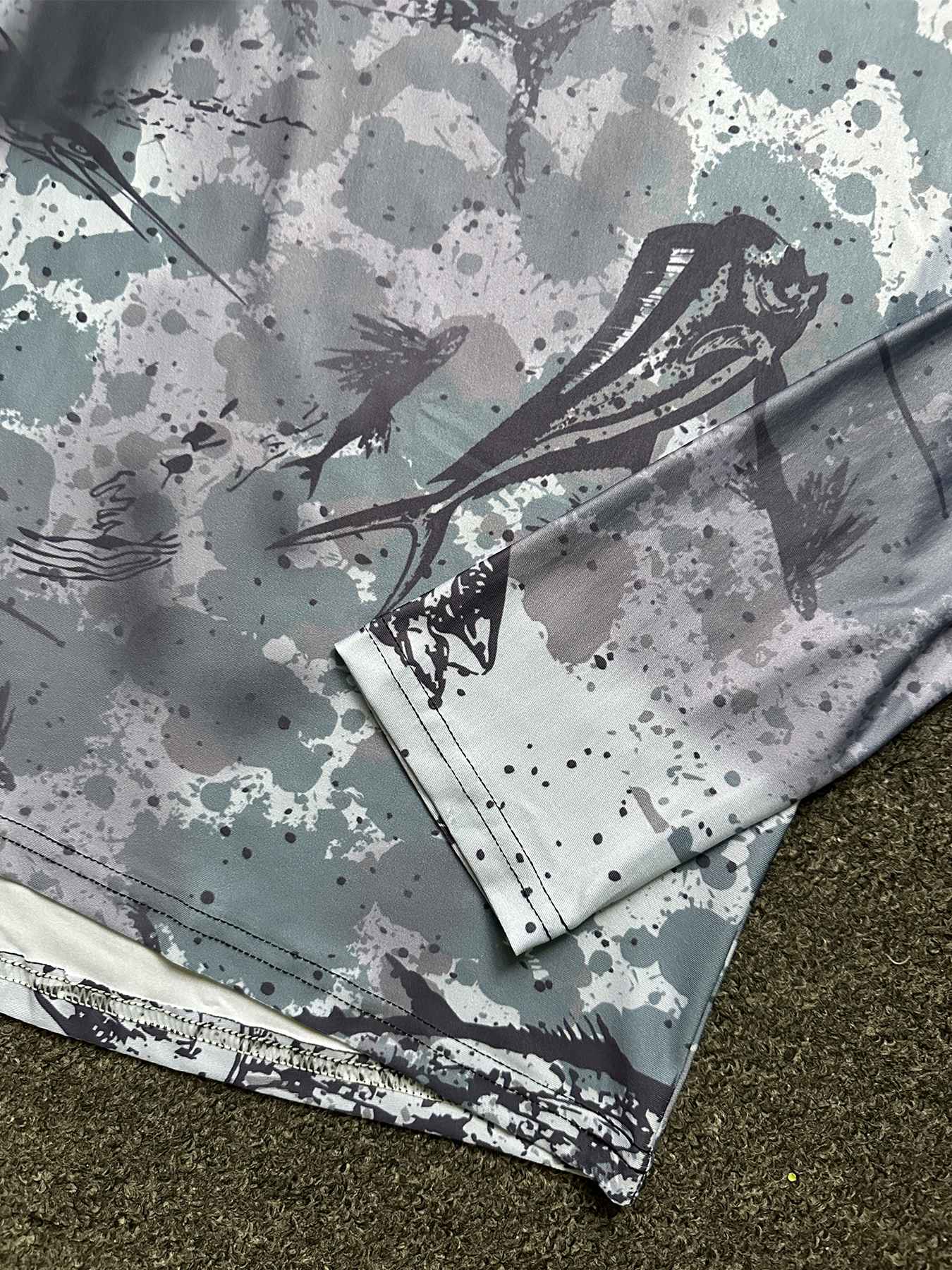 Camisetas de Pesca Masculinas com Capuz Manga Longa Anti-UV Proteção Solar Máscara Facial Roupas de Caça Camuflagem Selva UPF50+