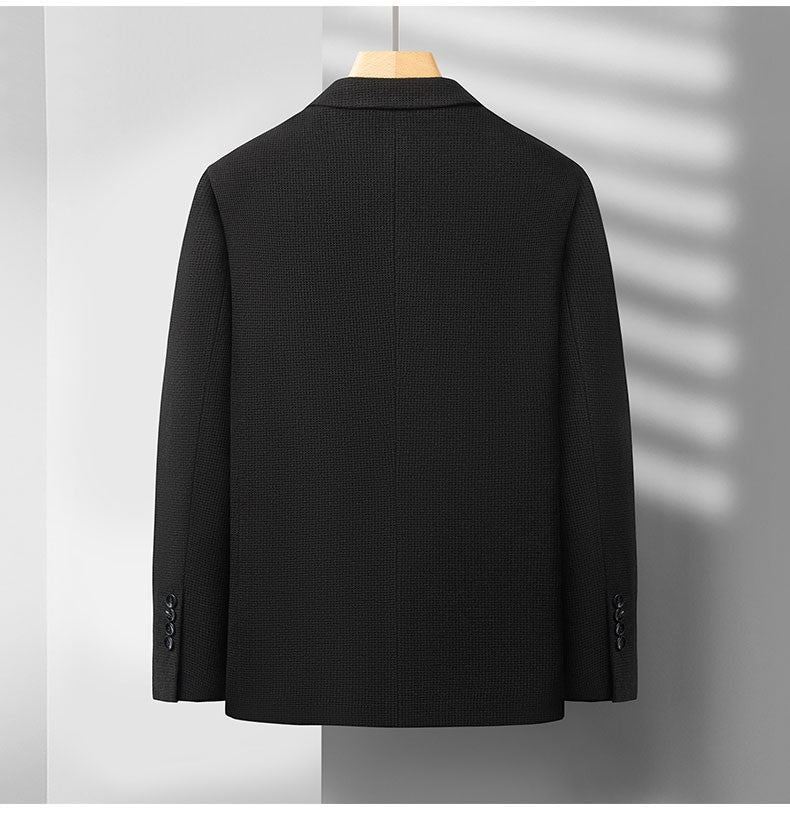 2025 Men's High-End Boutique Wool Suit Casual Business Top Coat Fashion Gentleman Party Four Seasons Elegant Tailored Suit