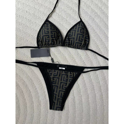 Fashion Design Women's Swimsuits Outdoor Conservative Bikini Sets Beach Sexy Slim-fit Luxury Print Camisole One-pieces Swimsuits