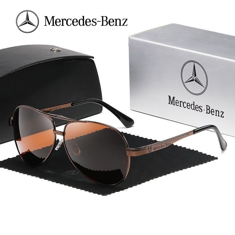 For Mercedes Benz A B C E S V Class GLB GLC GLE AMG Pilot SLK SLC ML Car High Men Anti Glare Driver Goggles Polarized Sunglasses