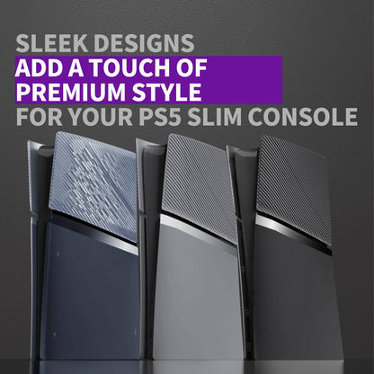 eXtremeRate For ps5 Slim Digital Edition Console Replacement Cover Side Panel & Faceplate & Back Plate With Cooling Vent - Black
