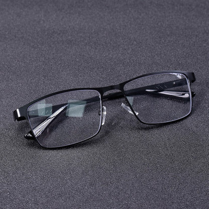 High Quality Stainless steel Reading Glasses Men Women Fashion Presbyopic Eyeglasses Business Hyperopia Anti Blue Light Eyewear1