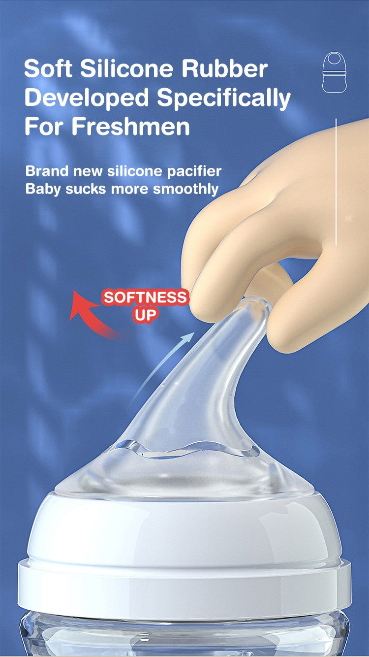 MAMIJOY 2PCS 90ML/160ML Baby Glass Bottle Newborn Bottles Anti-flatulence Milk Feeding Bottles Infant 0-3 Month BPA-Free GB01?02