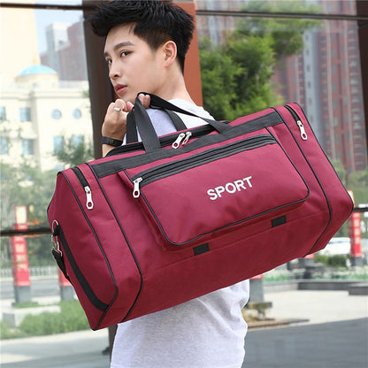 Portable long-distance Men Women Travel Bag Business Trips Boarding Solid Color Large Capacity Toiletries Luggage Bags