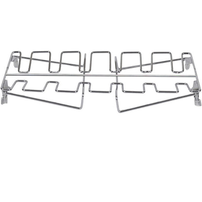 Folded Roast Rack Roast Chicken Leg Rack Chicken Wing Leg Rack Grilling BBQ Non-Stick Barbecue Rib Stainless Steel