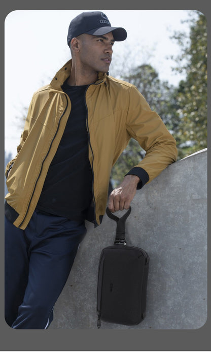 OZUKO Multi-Functional Business Casual Handbag Stylish Simple and Versatile Shoulder Messenger Bag Clutch Bag