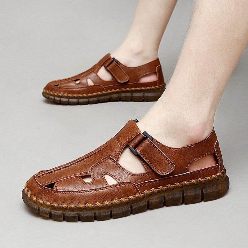 Handmade Men's Shoes Outdoor Shoe Men Casual Men Shoes Breathable Suede Leather Shoe Anti-Skid Walking Shoe Hot Sale Footwear