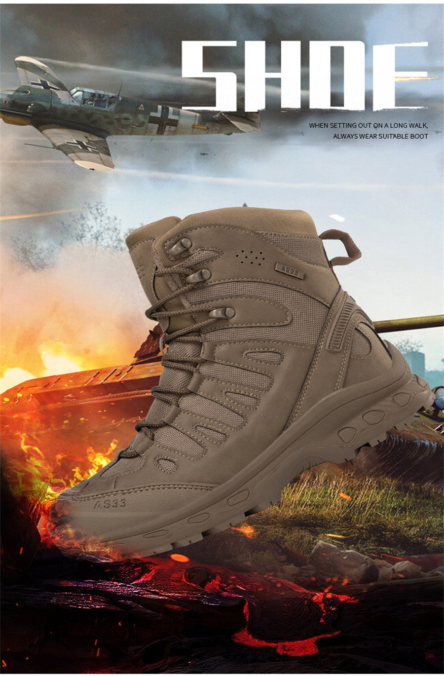 High Top Waterproof Men's Tactical Boots Hiking Shoes Large Size 47 Outdoor Sneakers Hiking Boots Non Slip Motorcycle Boots Men