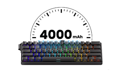 Akko MonsGeek FUN60 Teclado Mecânico Interruptor Magnético Teclados Gamer 60% Gatilho Rápido 0,01mm 8K ARGB HE/TMR Teclado Personalizado