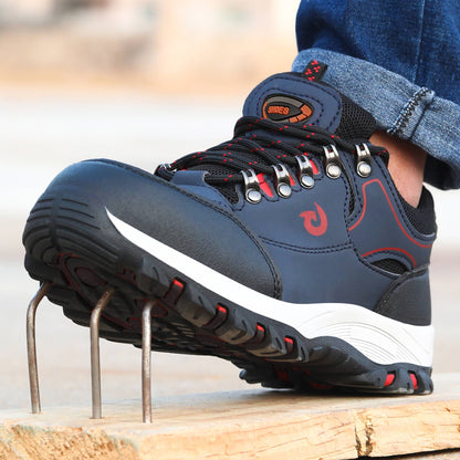 Sapatos de Bico de Aço Masculinos Botas de Trabalho Sapatos de Segurança Antifuro Calçados de Trabalho Protetores Tênis de Segurança Masculino