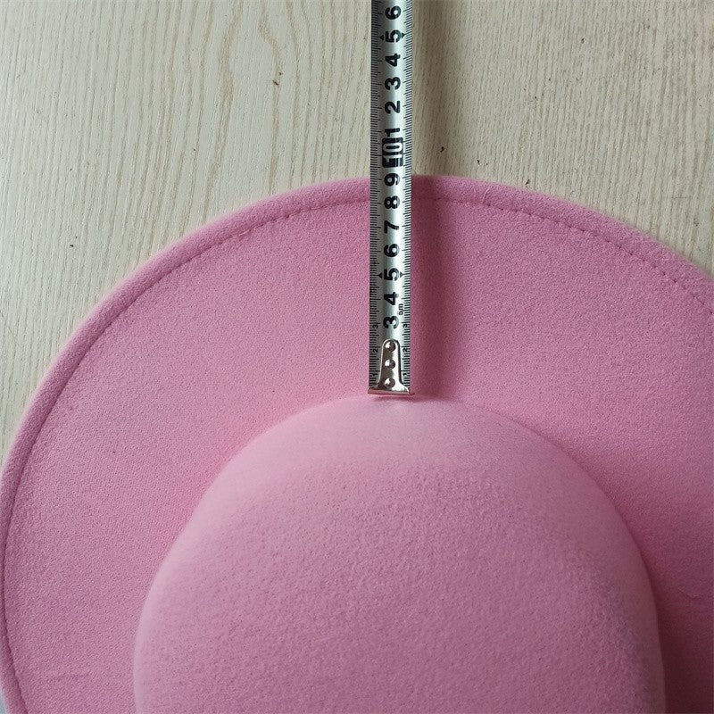 CHAPÉU FEMININO Chapéu Coco Chapéu Fedora Para Mulheres Chapéu Branco Plano Cinto De Luxo Senhoras Chapéu De Casamento Chapéus Fedora Outono Inverno ?????