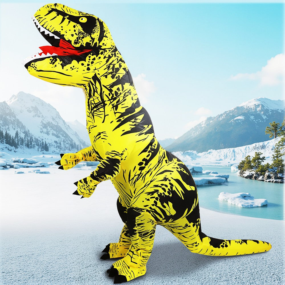 Anime Mascot Skeleton T-Rex Inflatable Dinosaur Costume Adult Purim Carnival Halloween Party Cosplay Costume Fancy Dress Suit