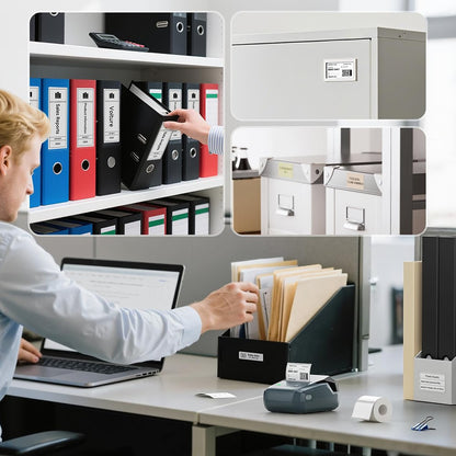 Portable Niimbot B1 Wireless Label Maker Adhesive Sticker Printer Labeling Machine DIY 20-50mm Labels for Office Home