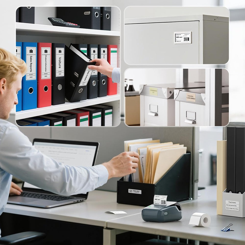 Portable Niimbot B1 Wireless Label Maker Adhesive Sticker Printer Labeling Machine DIY 20-50mm Labels for Office Home