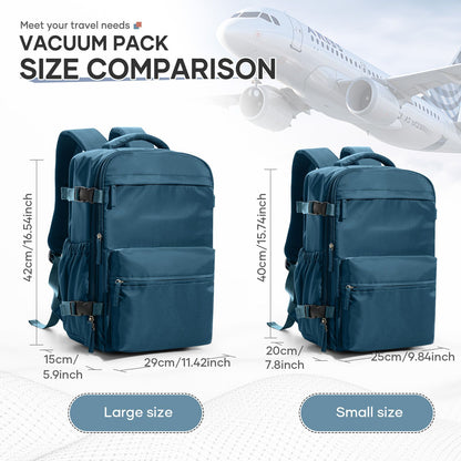 Ryanair 40x20x25 Cabin Bag Men Air Vacuum Compression Backpack Hand Luggage Laptop Backpack,42x29x15 Vacuum Clothing Storage Bag