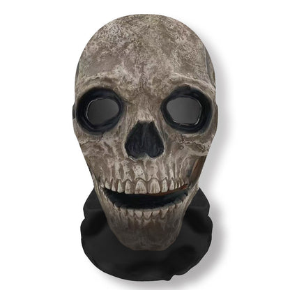 Halloween Ghost 3D Printed Mask, Stretchy Mesh Full Head Accessory, Fun Horror Cosplay Party Halloween