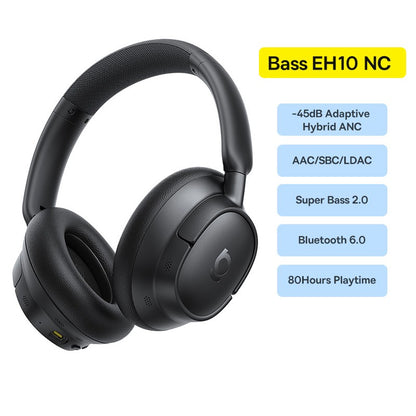 Baseus Bowie H1s Wireless Headphones Bluetooth 5.4 Noise Canceling 46dB Over Ear Headset Hi-Res Spatial Audio Earphone 120H Time