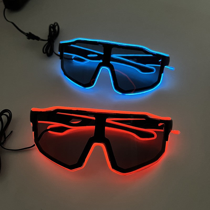 1PC Light Up LED Glasses Glow Sunglasses EL Wire Neon Glasses Glow in The Dark Party Supplies Neon Party Favors for Adults