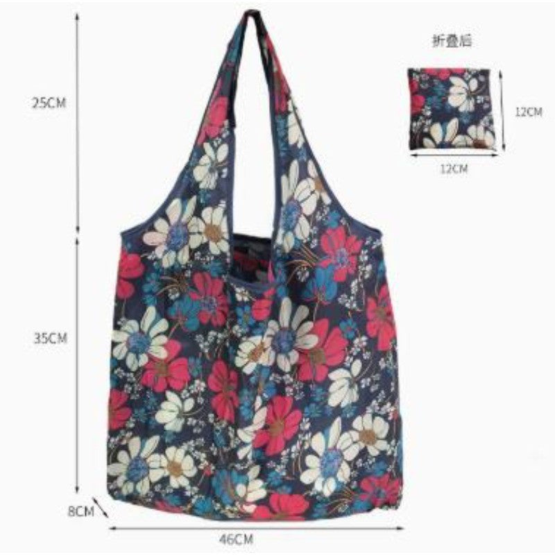 Cartoon Dog Cat Reusable Shopping Bag Nylon Foldable Grocery Bag Creative Eco friendly Handbag Lightweight and Durable