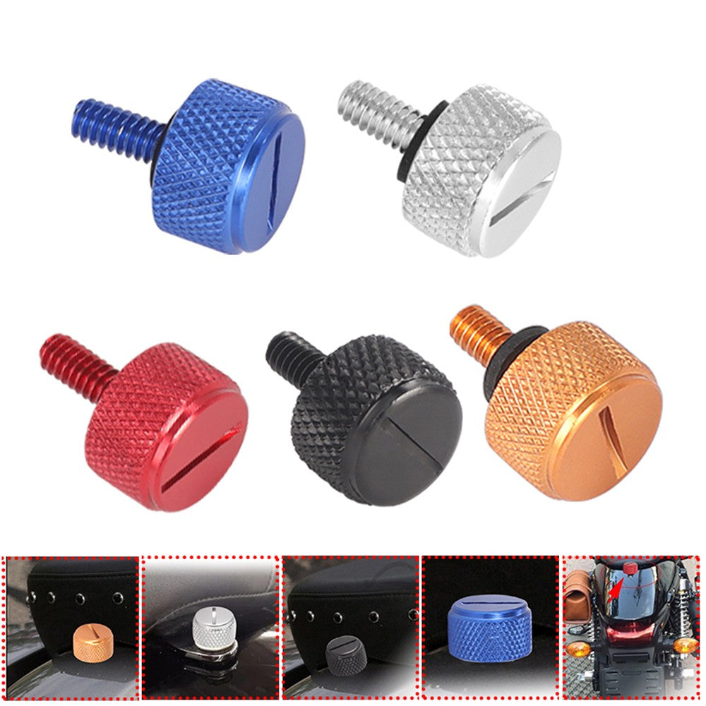 Parafuso do banco traseiro de 5 cores para montagem rápida 5 mm Parafuso do banco para Harley Sportster Softail Touring Dyna Street Glide Road King 96-20