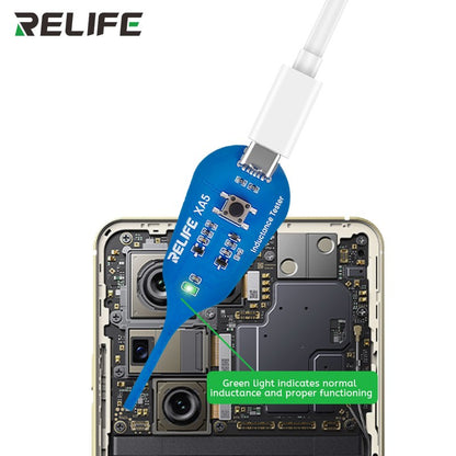 Testador de Indutância RELIFE XA5, localize rapidamente o ponto de falha para testar a qualidade de indutores em placas-mãe eletrônicas