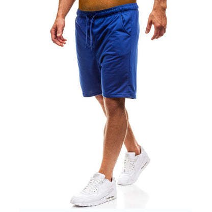 2025 new Summer Men’s Fashion Jogger Sweat Shorts Undershirt Casual Solid Color Gym Running Workout Athletic Pants Male Shorts