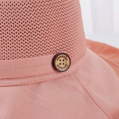 Women Mesh Sun Hats Summer Beach UV UPF Packable Wide Chin Strap, Sun Hats for Men & Women UV Protection, Sun Hat with Neck Flap