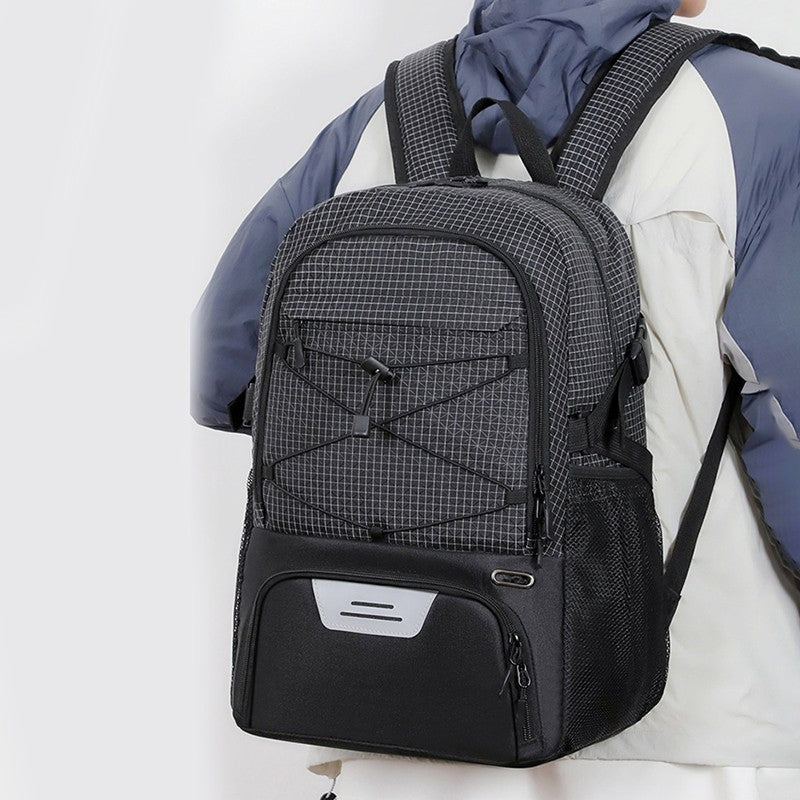Mochila Esportiva de Basquete para Deslocamento Caminhada Trekking Acampamento com Bolso para Calçados, Viagem ao Ar Livre, Futebol, Academia, Mochila Escolar