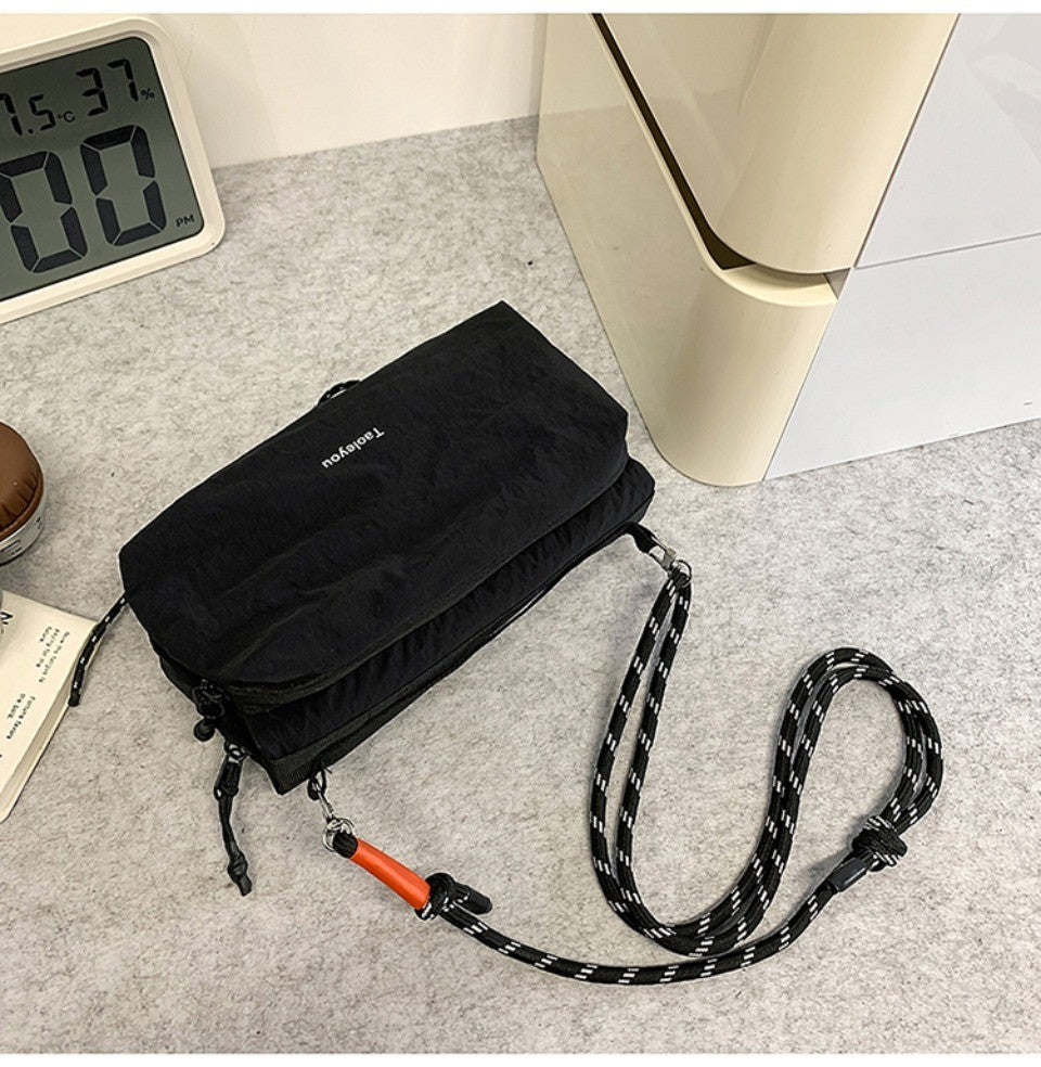 Unisex Camp Messenger Bag Large Capacity Shoulder Bag for Men Women Durable Nylon Hiking Travel Backpack