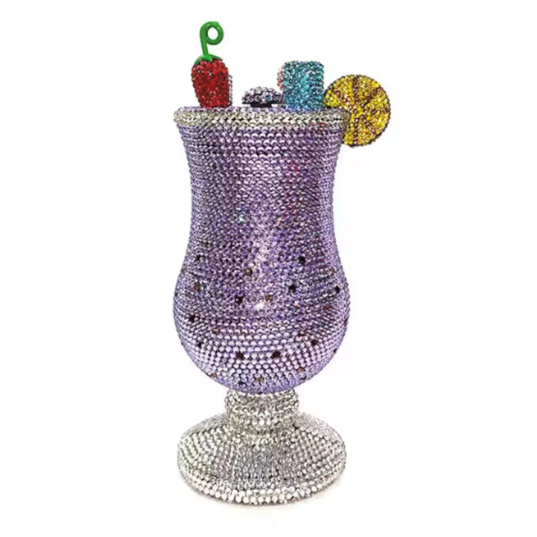 XIYUAN Martini Purse Women Crystal Evening Bags Luxury Designer Diamonds Cup Clutches Wedding Bridal Handbag Lady Rhinestone Bag