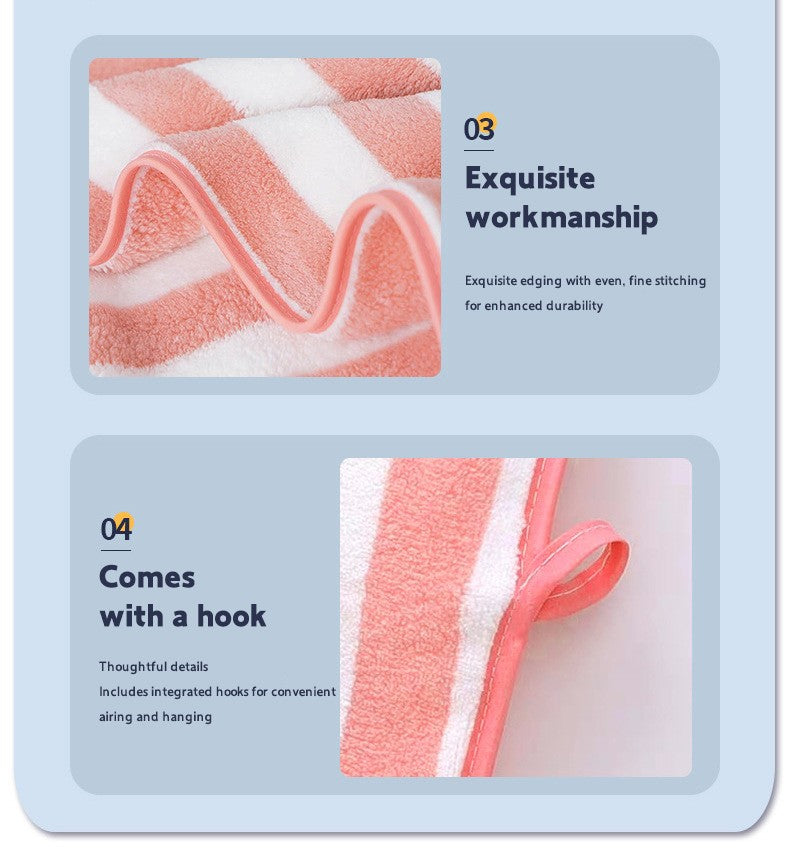 2pcs Thickened Towel Bath Towel Setstrong Absorbentfast Dryingnon-Lintingdurableideal For Family Usebeach Essentials